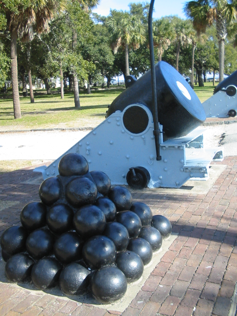 Battery Cannon in Downtown Charleston